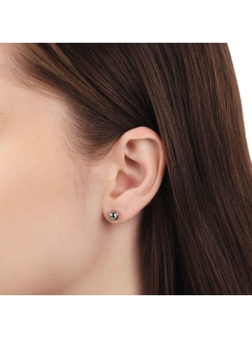 Tom Tailor Ohrstecker Silber 925, rhodiniert in silber