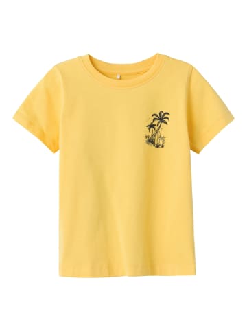 name it T-Shirt 2er-Set kurzarm normal geschnitten Rundhals in Gelb-2