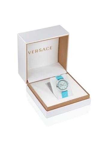 Versace Analoguhr für Damen in blau