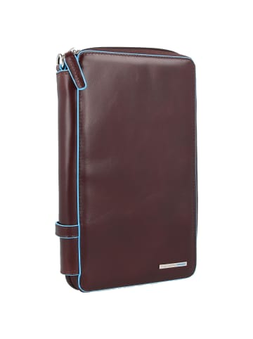 Piquadro Blue Square Reisepaassetui Leder 14 cm in mahogany