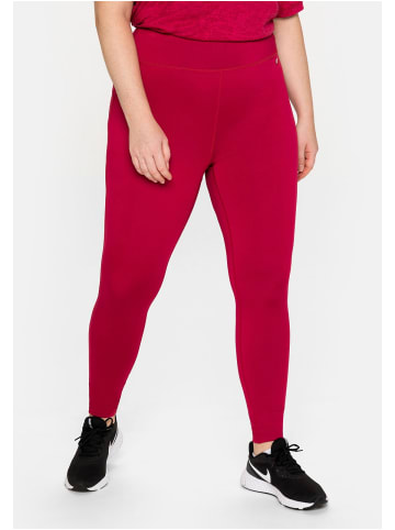 sheego Funktionsleggings in granatrot