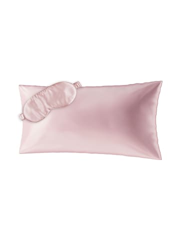Ailoria BEAUTY SLEEP SET (80X40) Seidenkissenbezug + Maske in pink