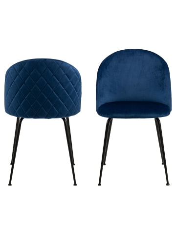 ebuy24 Esszimmerstuhl Louise  Blau 2er Set