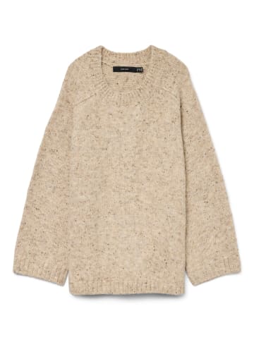 Vero Moda Strickpullover in Silver Mink