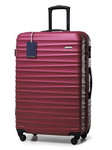 Wittchen LARGE SUITCASE FROM ABS WITH LUGGAGE TAG in Bordeaux