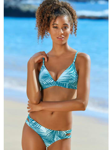 LASCANA ACTIVE Triangel-Bikini-Top in petrol-bedruckt