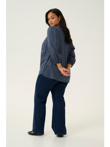 KAFFE curve Langarm-Bluse KCjolana Regular fit in Midnight Marine