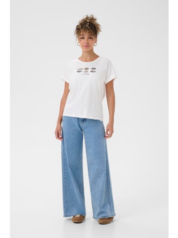 Cream T-shirt CRLumilla Loose fit in Animal Lips