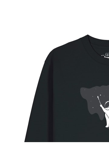 wat? Apparel Sweatshirt Painting space in Schwarz