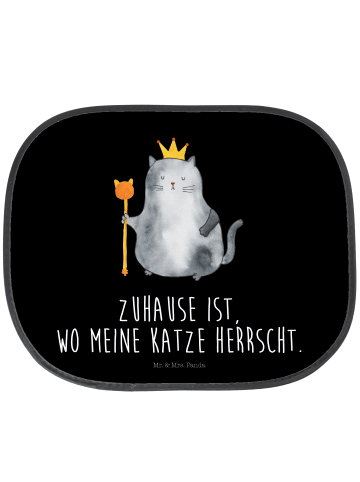 Mr. & Mrs. Panda sonnenschutz Katze König mit Spruch in Schwarz