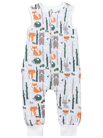 TupTam Baby Ganzjahresschlafsack mit Beinen 2,5 Tog in grau/orange