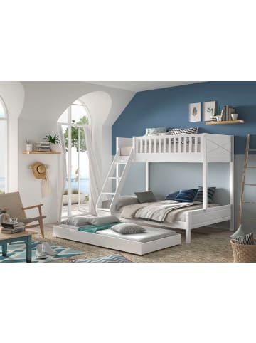 58 aufm Kessel ETAGENBETT Karyl 208x175x158 aus Massivholz in Weiß