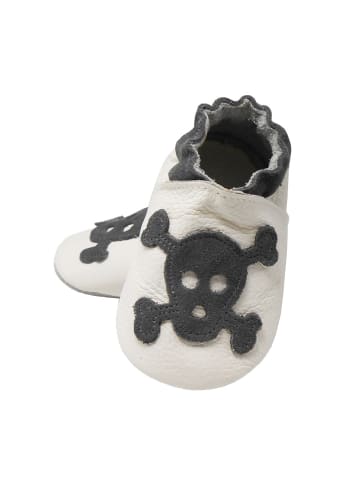 Yalion Leder-Krabbelschuhe in Weiß