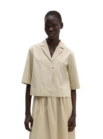 Marc O'Polo Crop-Bluse relaxed in Linen Beige