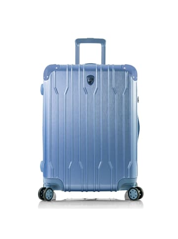 Heys Xtrak 4 Rollen Trolley M 66 cm mit Dehnfalte in icy blue