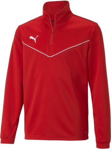 Puma Pullover "TeamRISE 1/4 Zip Top Jr" in Rot