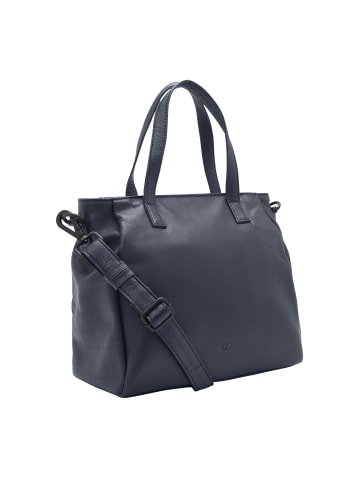 VLD VOi Leather Design 4Seasons Taya Schultertasche Leder 27 cm in blau