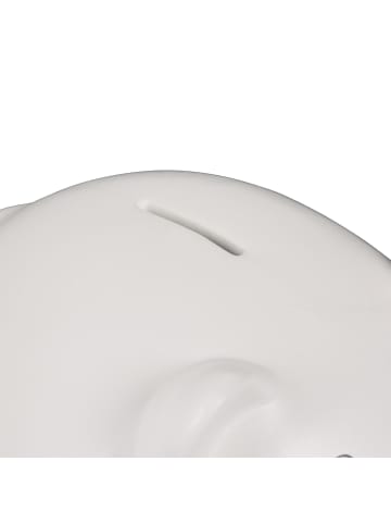 relaxdays 10 x Sparschwein in Weiß/ Natur - (B)15,5 x (H)15,5 x (T)19 cm