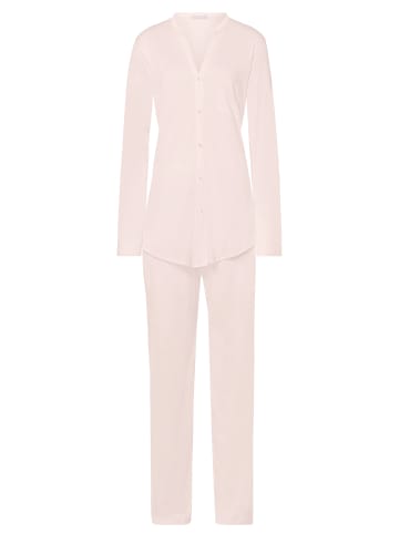 Hanro Pyjama Cotton Deluxe in Crystal pink