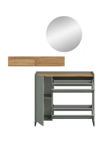 ebuy24 Garderobenmöbel Drive Staubgrün 197 x 32 cm