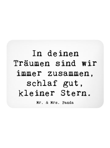Mr. & Mrs. Panda magnet Spruch Alleine schlafen lernen mit Spruch in Weiß