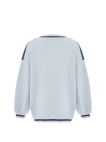 SANIKA Damen Strickjacke in Hellblau Marine