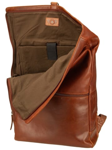 Greenburry Rucksack Waxy Vintage Laptoprucksack in Tobacco Nut