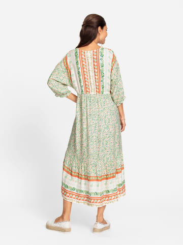 WITT WEIDEN Kleid in ecru-orange-gemustert