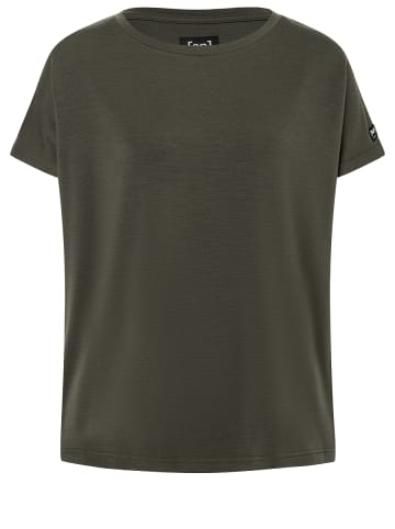 super.natural Merino T-Shirt COSY SHIRT in braun