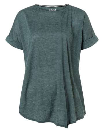 super.natural Merino T-Shirt in graugrün