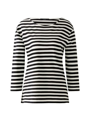 Oui T-Shirt SOLEILA in black offwhite