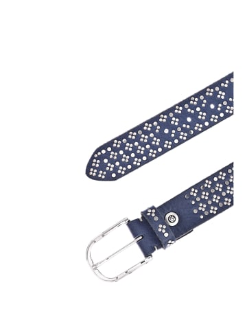 b.belt Ledergürtel Tini in dunkles jeans blau