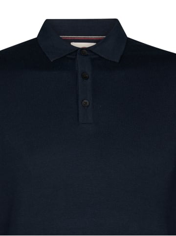 Petrol Industries Langarm-Strickpolo-Shirt ironbridge in Blau