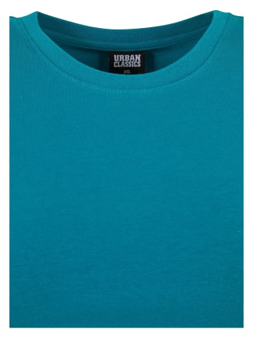 Urban Classics Urban Classics Damen Ladies Stretch Jersey Cropped Tee in watergreen