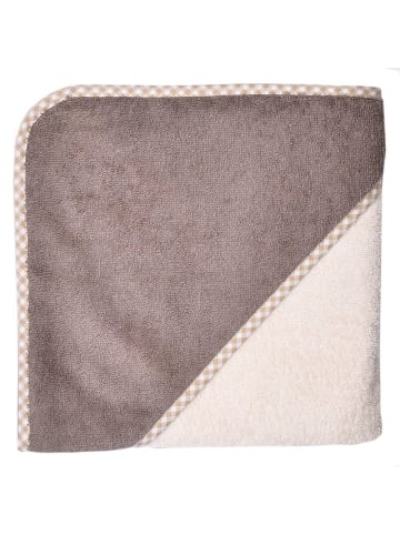 Wörner Kapuzenbadetuch 80 x 80 cm - Uni Natur Hellbraun in beige,braun