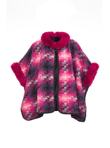 Usha Poncho in Pink