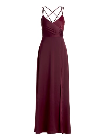 Vera Mont Abendkleid mit V-Ausschnitt in Deep Dahlia