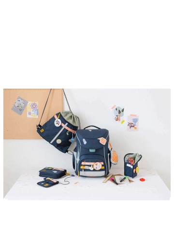 Lässig School Set Slim Unique - Schulranzen Set 7tlg. (Black) in Navy