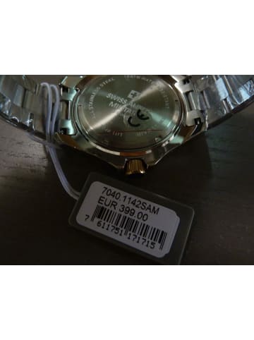 Swiss Alpine Military by Grovana Analoguhr für Herren in silber