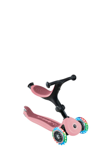GLOBBER 3in1 Aufsitzrad, Laufrad, Scooter GO-UP ACTIVE LIGHTS in rosa