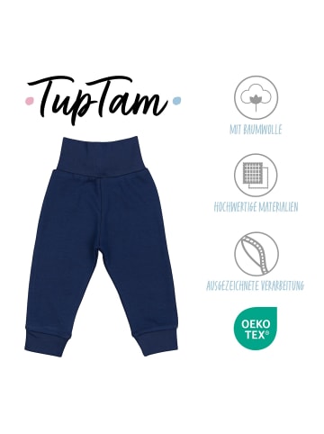 TupTam Baby Jungen Lange Pumphose 3er Pack in blau/beige