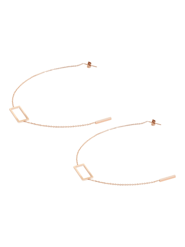 Adeliás Damen Ohrringe aus Edelstahl in gold