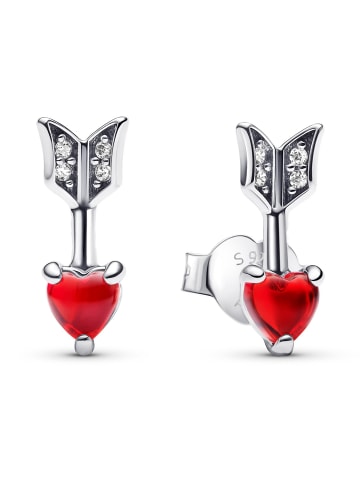 Pandora Damen Schmuck-Set Halskette und Ohrringe Pfeil und Herz Silber