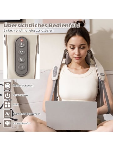 COSTWAY Massagegerät Ultraleicht kabellos in Beige