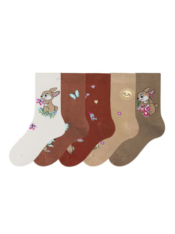 H.I.S Basicsocken in ecru, rostorange, rostbraun, beige, hellbraun