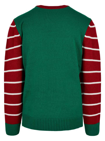 Urban Classics Urban Classics Rundhalsausschnitt in x-masgreen/white