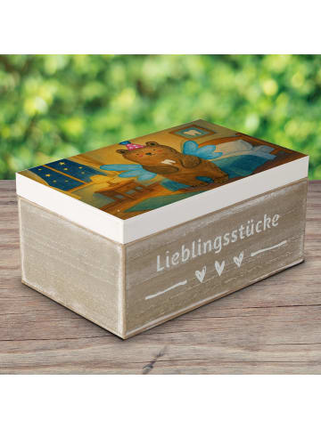 Mr. & Mrs. Panda kiste holz Bär Zahnfee Design ohne Spruch in Weiß