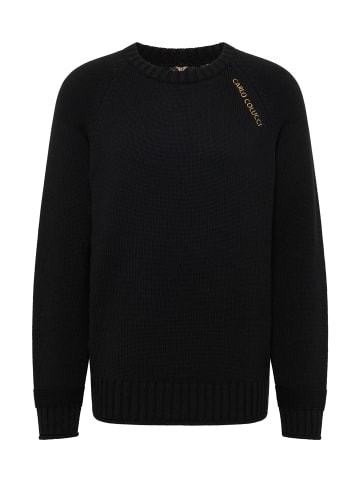 Carlo Colucci Strickpullover Ditta in Schwarz