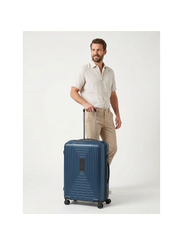 Redolz Essentials 14 4 Rollen Trolley M 65 cm mit Dehnfalte dark blue metallic