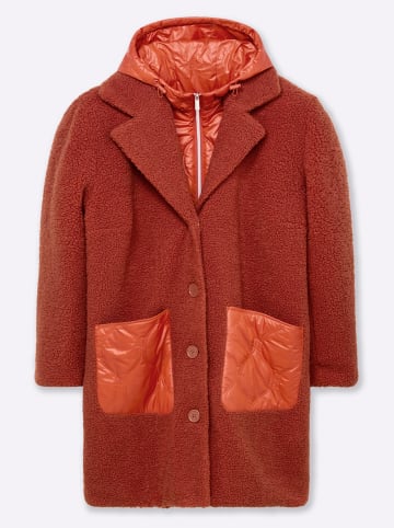 sheego Mantel in rostrot
